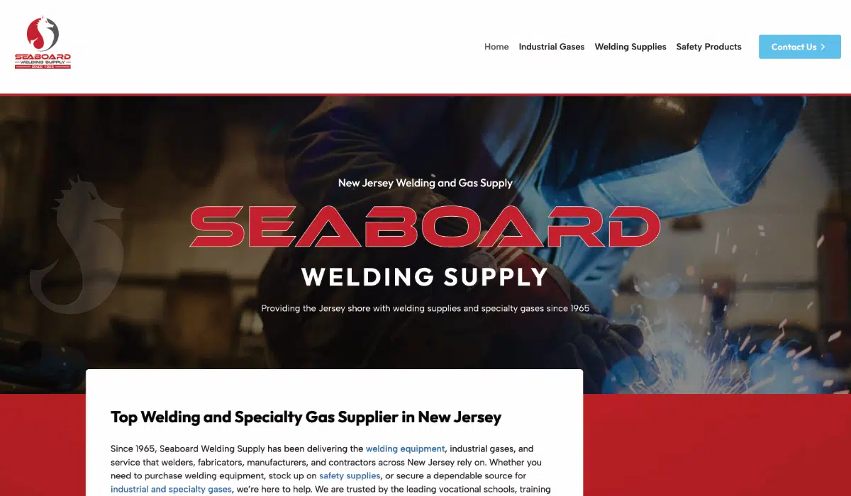 industrial supply company web design