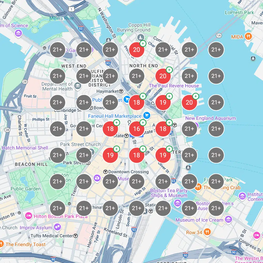 Boston accountant GBP ranking grid before